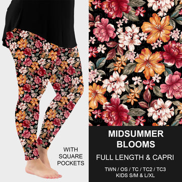 B310 - Preorder Midsummer Blooms Leggings w/ Pockets (Closes 8/30. ETA: late Oct.)