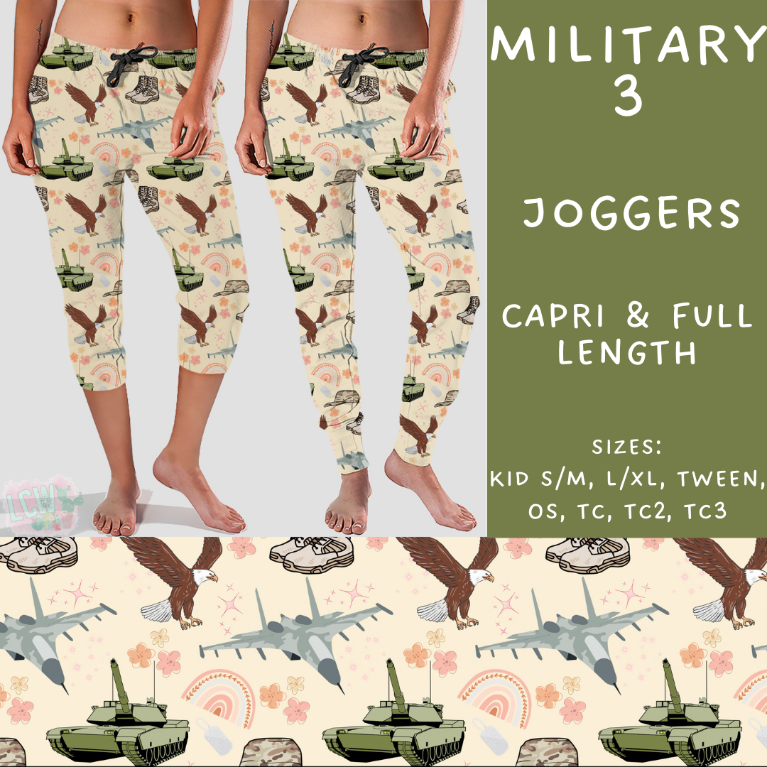 Batch #248 - Careers Collection - Closes 12/4 - ETA late Jan - Military 3 Full and Capri Length Joggers