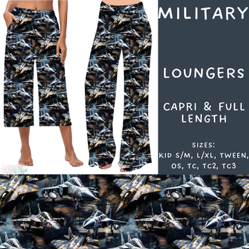 Batch #248 - Careers Collection - Closes 12/4 - ETA late Jan - Military Capri and Full Length Loungers