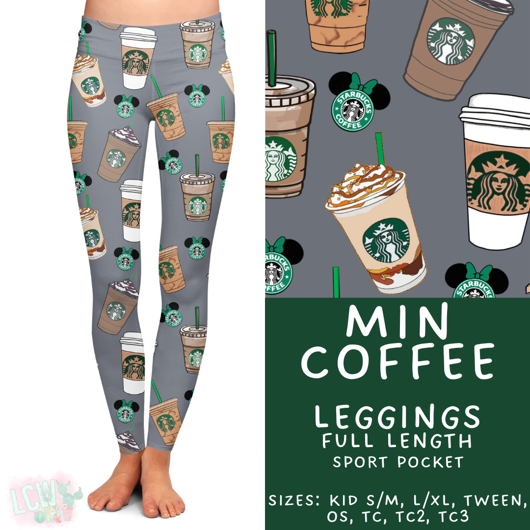 Batch #462 - Fun Run 17 - Closes 12/10 - ETA late Jan - Min Coffee Full Length Leggings