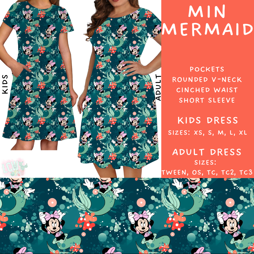 Batch #273 - Magical Faves 10 - Closes 1/20 - ETA late March - Min Mermaid Adult & Kids Dresses