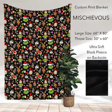 B186 - Pre-Order Mischievous Fleece Blanket (Closes 10/04. ETA: early Dec)