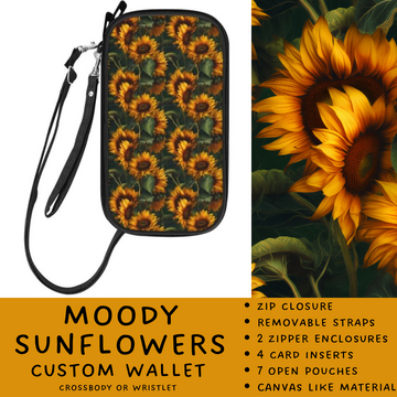 Batch #245 - The Crossbody Wallet - Closes 11/29 - ETA mid Jan - Moody Sunflowers Crossbody Wallet