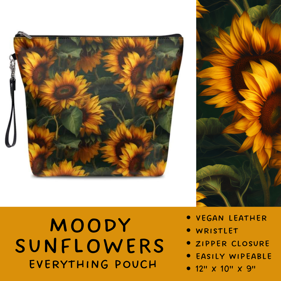 Batch #246 - The Everything Pouch - Closes 11/29 - ETA mid Jan - Moody Sunflowers Everything Pouch