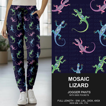 B262 - Preorder Mosaic Lizard Joggers (Closes 11/23. ETA late Jan.)