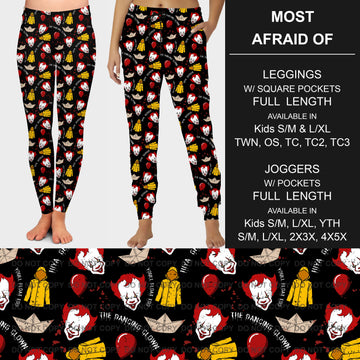 B181 Preorder - Most Afraid Of Legging/Jogger Collection (Closes 9/24. ETA: late Nov.)