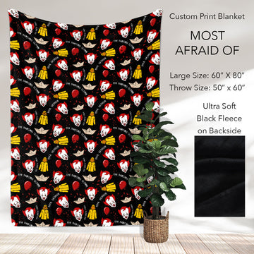 B186 - Pre-Order Most Afraid Of Fleece Blanket (Closes 10/04. ETA: early Dec)