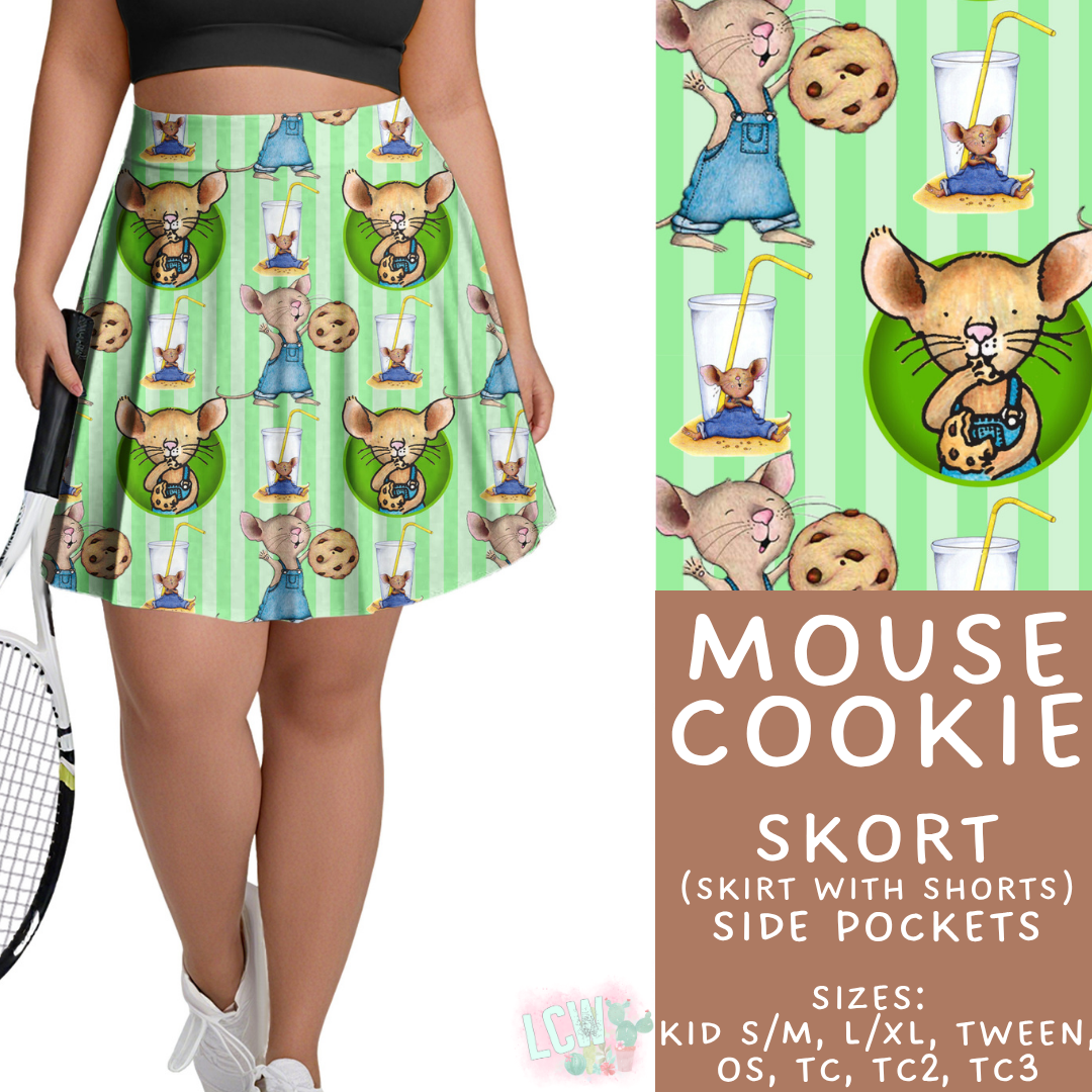 Batch #456 - Storybook Collection 4 - Closes 11/28 - ETA late Jan - Mouse Cookie Skort