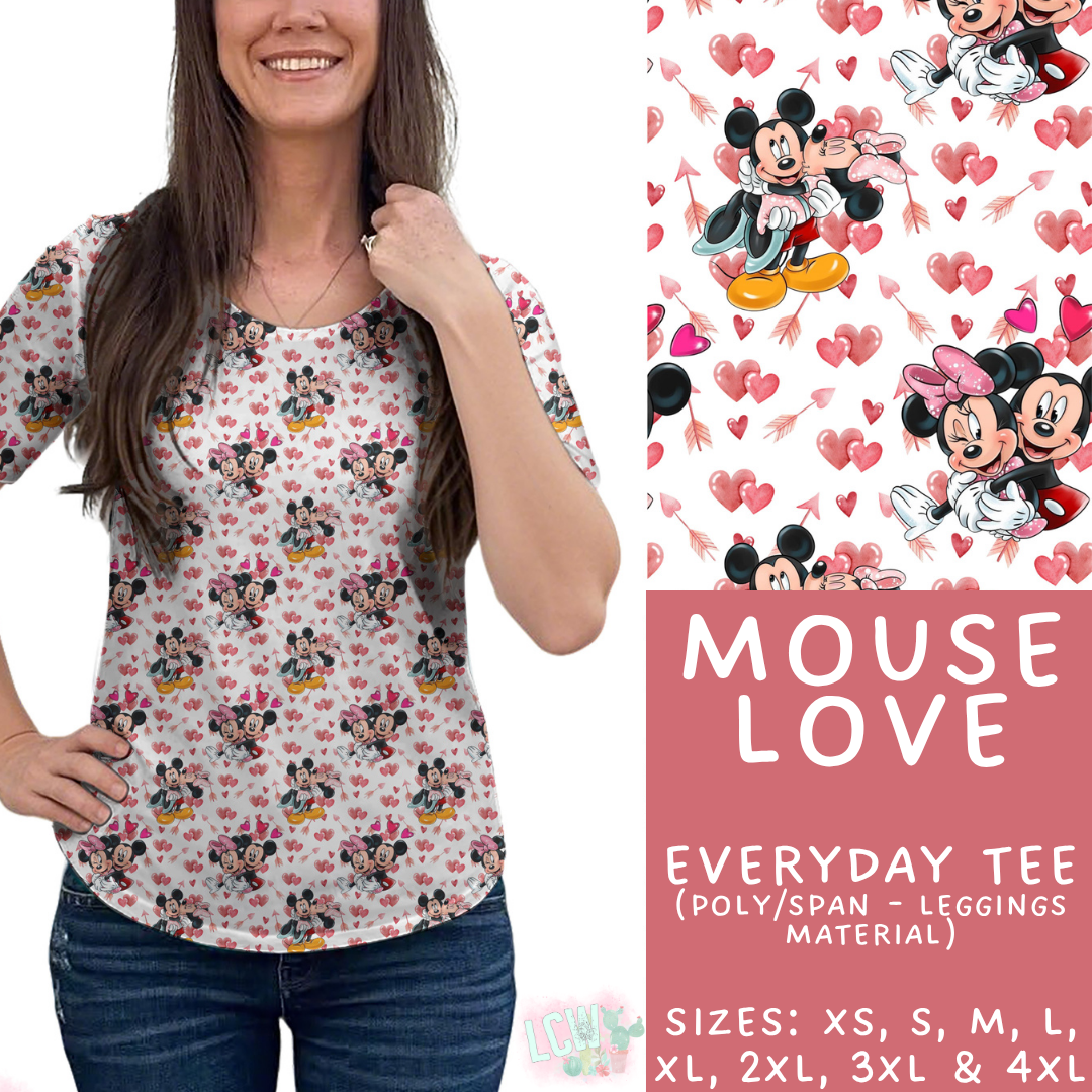 Batch #457 - Magical Character Love Collection - Closes 12/1 - ETA mid Jan - Mouse Love Everyday Tee