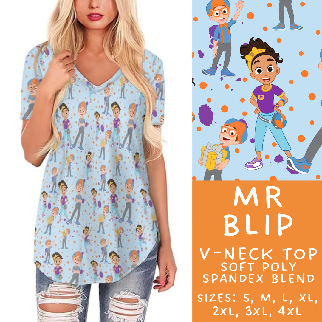 Batch #278 - Cool Characters 7 - Closes 1/29 - ETA early April - Mr Blip V-Neck Tee