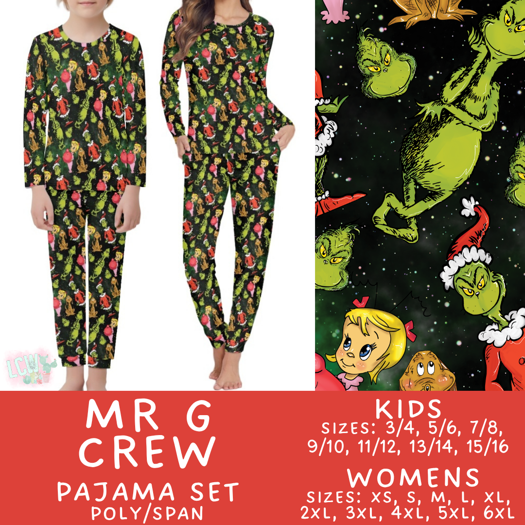 Ready To Ship - MR G Crew Women's Pajama Set