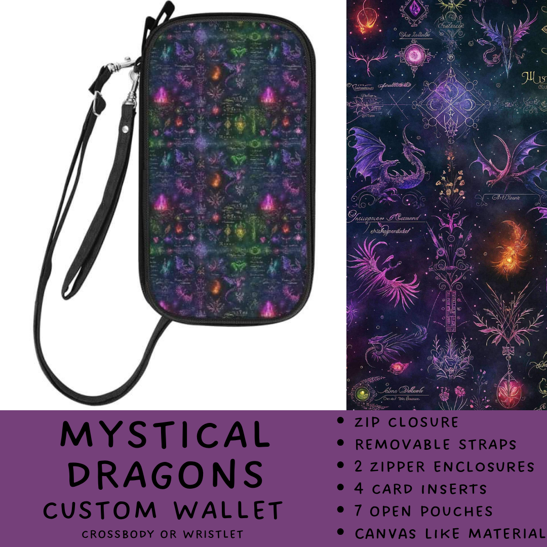 Batch #245 - The Crossbody Wallet - Closes 11/29 - ETA mid Jan - Mystical Dragons Crossbody Wallet