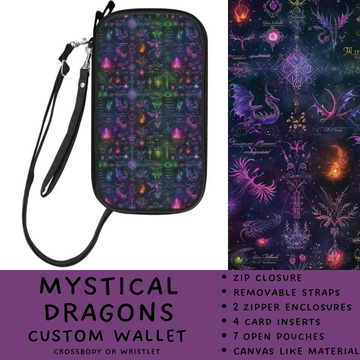 Batch #245 - The Crossbody Wallet - Closes 11/29 - ETA mid Jan - Mystical Dragons Crossbody Wallet