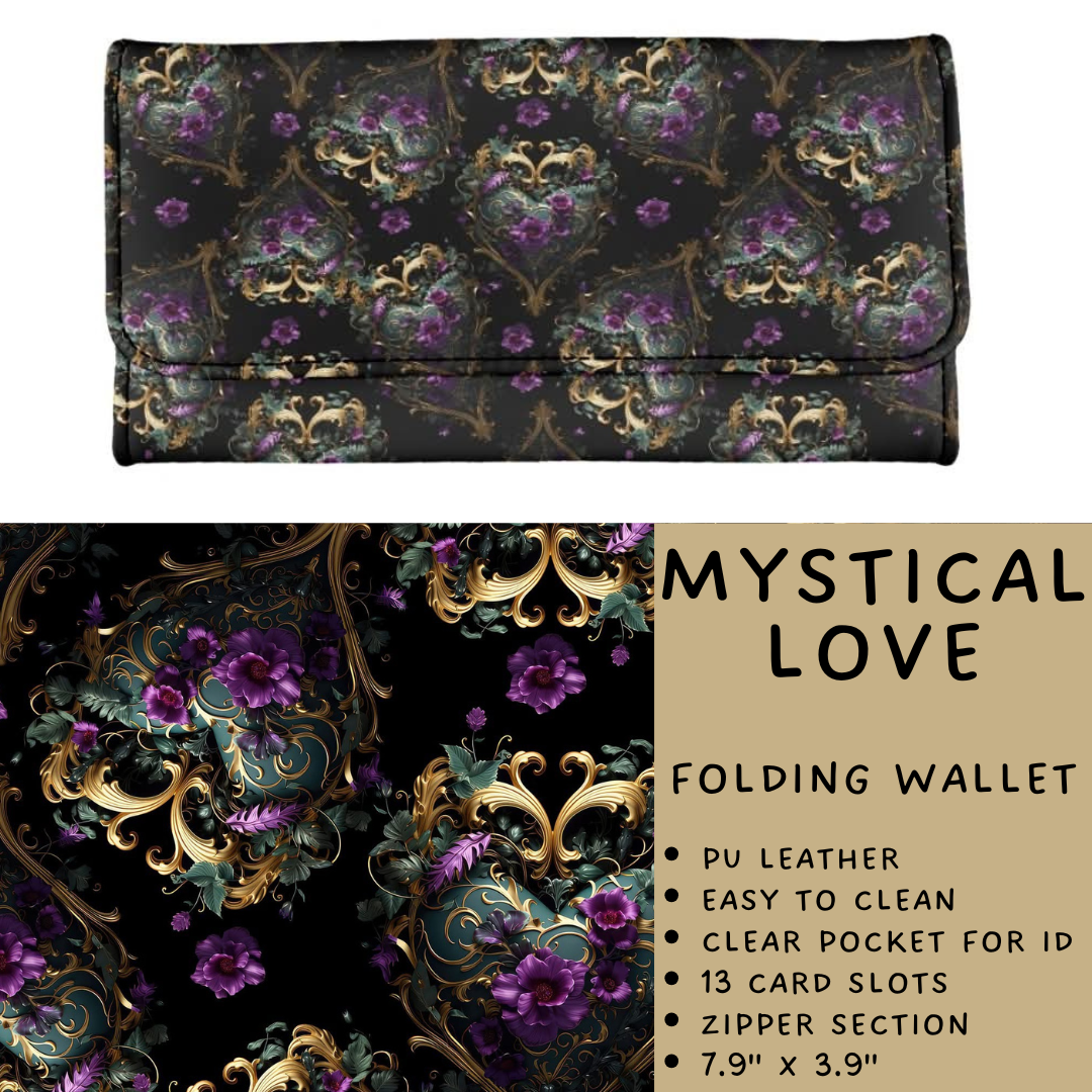 Batch #265 - Card Holders & Foldable Wallets - Closes 1/1 - ETA mid Feb - Mystical Love Foldable Wallet