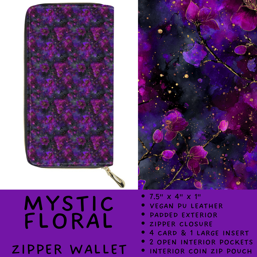 Batch #460 - Zip It Collection - Closes 12/5 - ETA late Jan - Mystic Floral Zipper Wallet