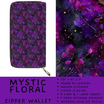 Batch #460 - Zip It Collection - Closes 12/5 - ETA late Jan - Mystic Floral Zipper Wallet