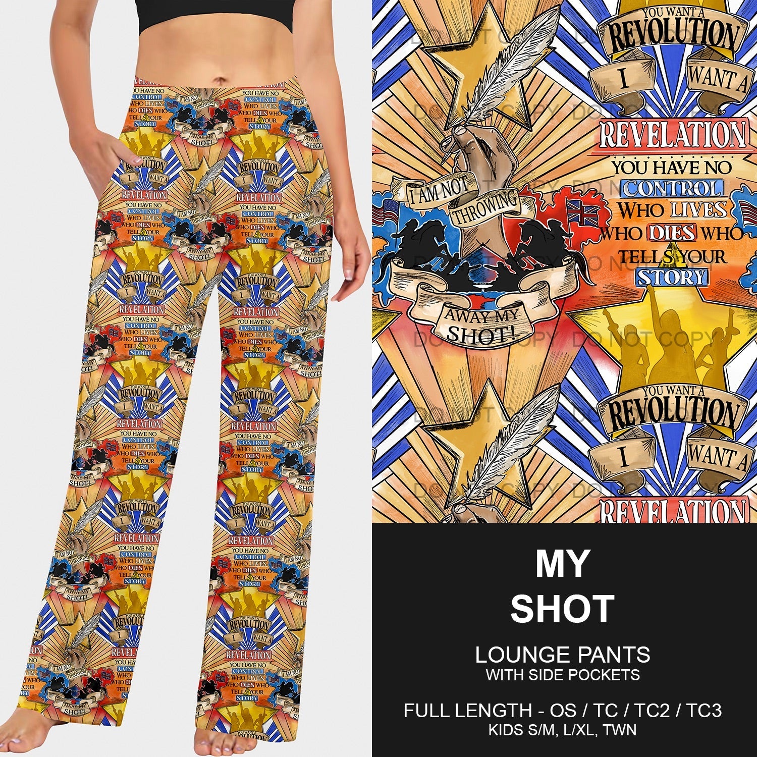 B188 - Preorder My Shot Lounge Pants (Closes 10/20. ETA mid Dec)