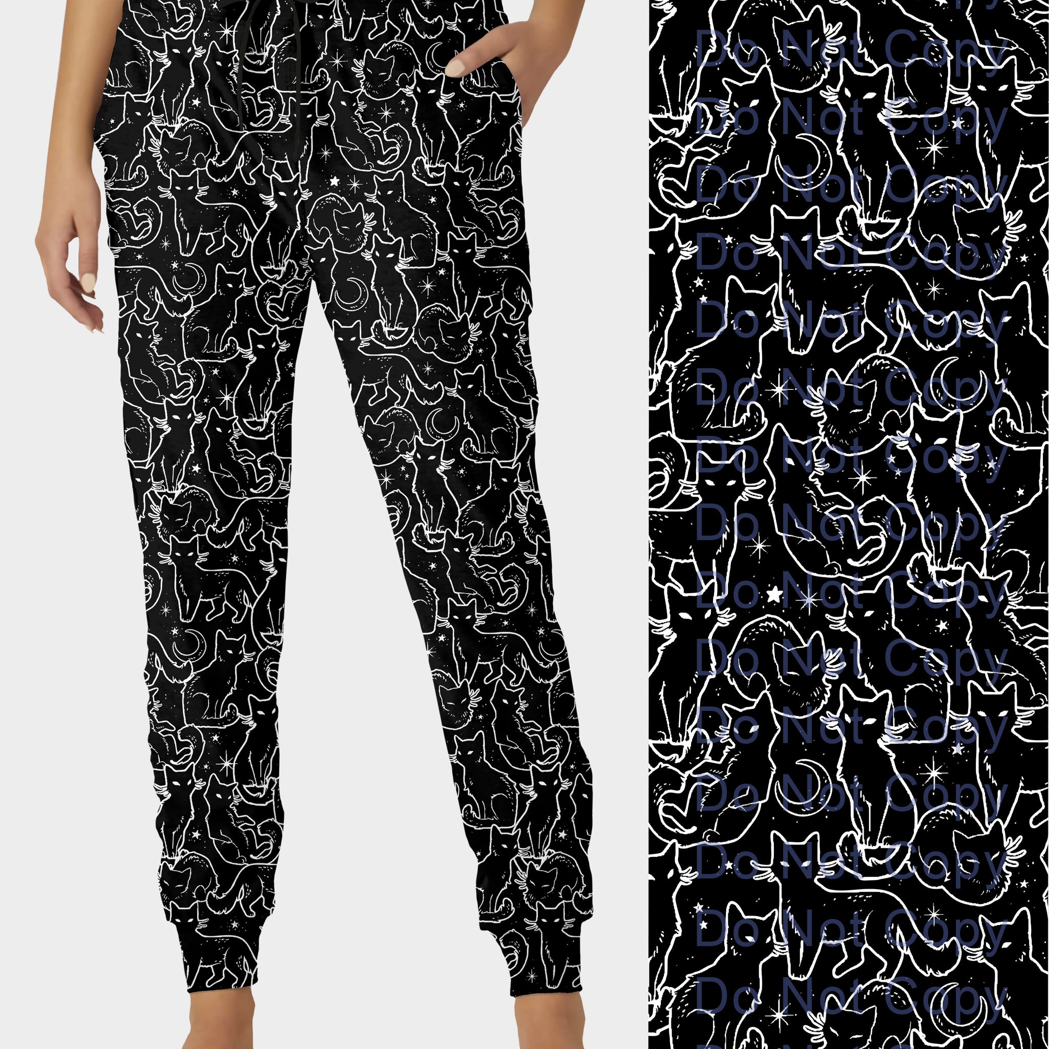 RTS - Mischievous Black Cats Joggers