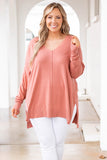 V-neck Hi-low Lusciously Soft Sweater