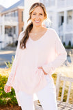 V-neck Hi-low Lusciously Soft Sweater