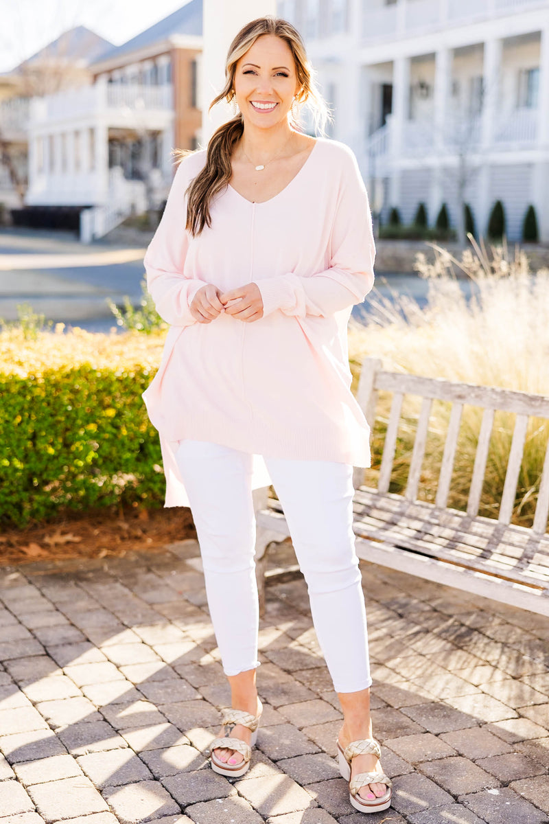 V-neck Hi-low Lusciously Soft Sweater