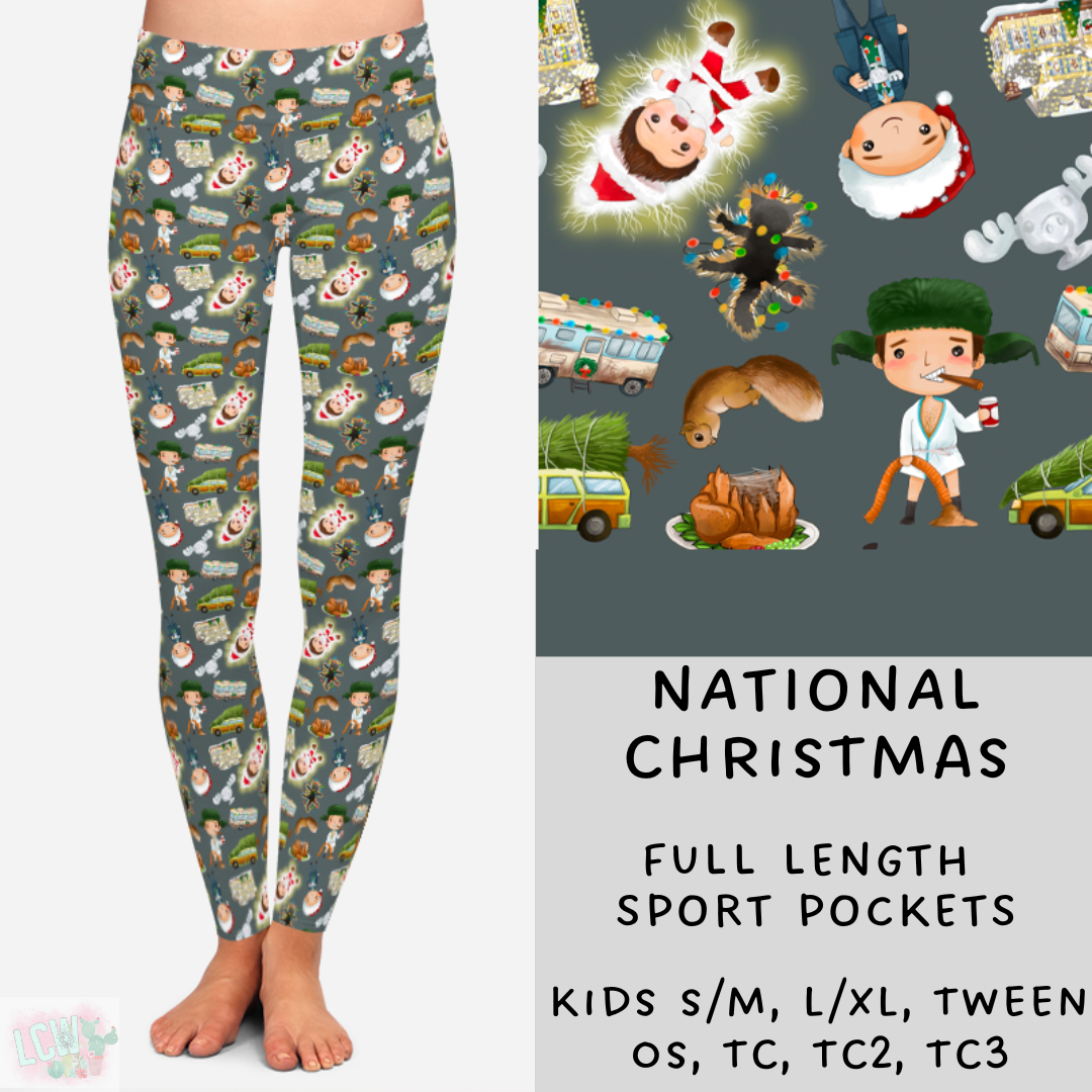 Ready To Ship - National Christmas Leggings & Capris