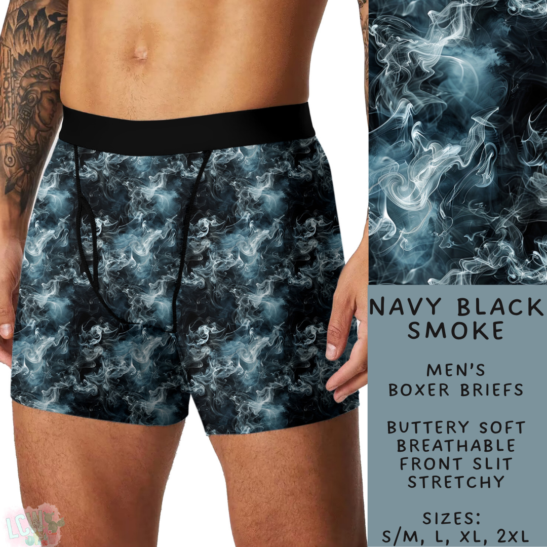 Batch #244 - Comfortable Underwear 2 - Closes 11/27 - ETA mid/late Jan - Navy Black Smoke Men's Boxer Briefs