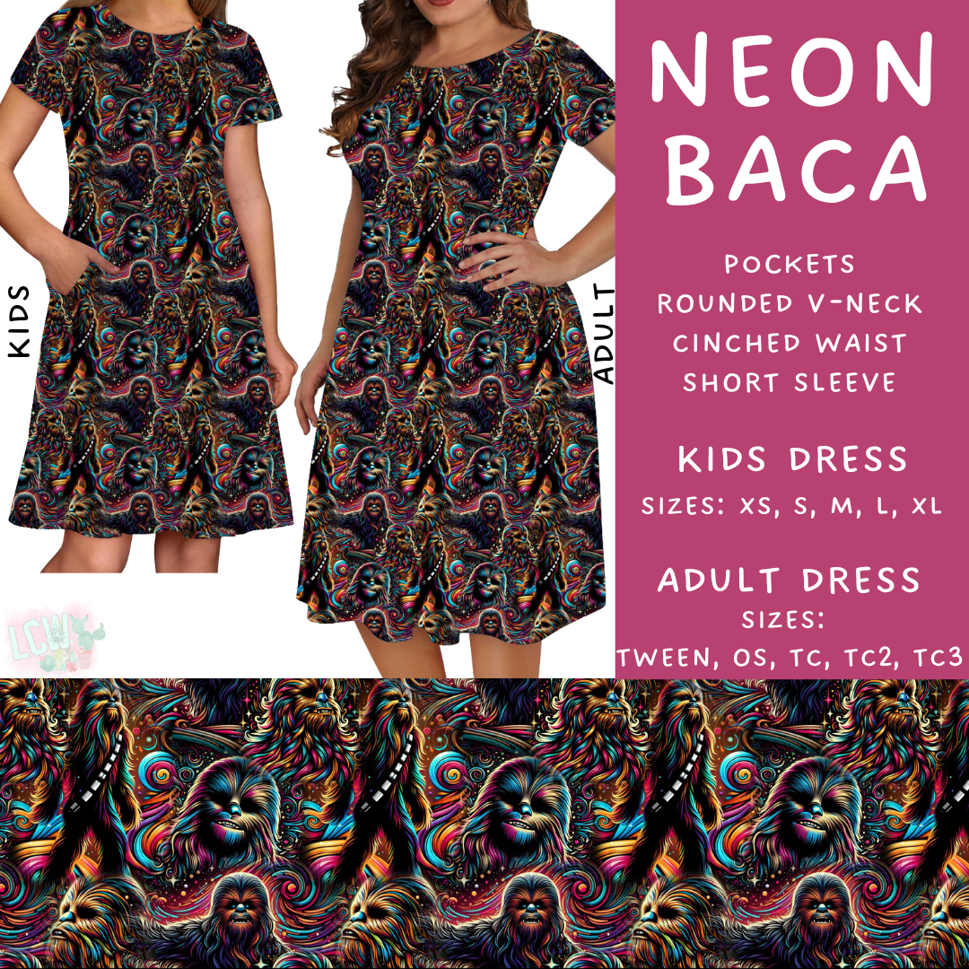 Batch #277 - December Request Run - Closes 1/27 - ETA late March - Neon Baca Adult & Kids Dresses