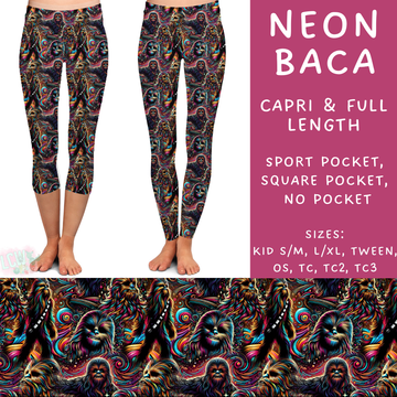 Batch #277 - December Request Run - Closes 1/27 - ETA late March - Neon Baca Full and Capri Length Leggings