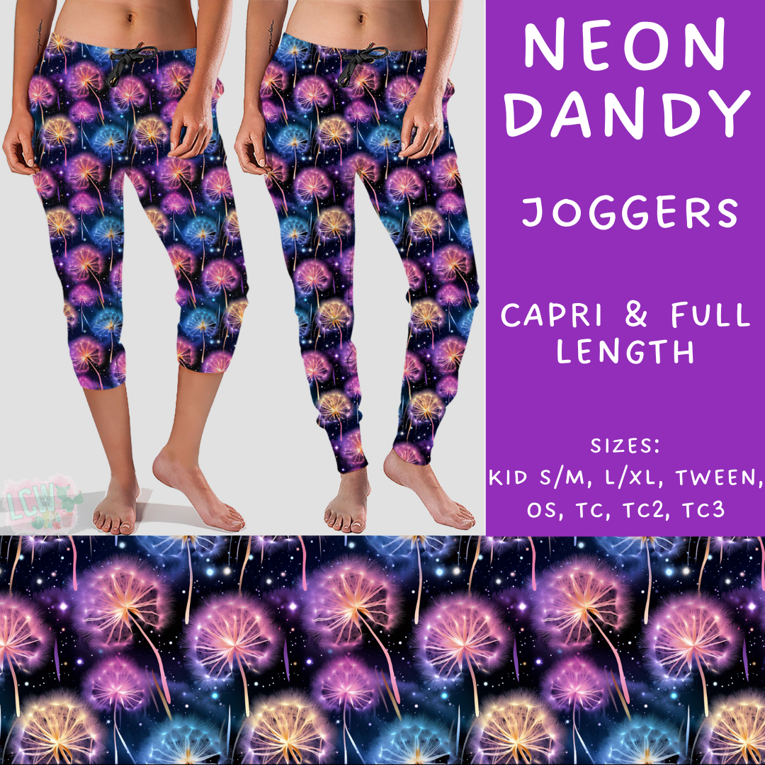 Batch #209 - Fun Run 5 - Closes 10/2 - ETA mid Nov - Neon Dandy Full and Capri Length Joggers