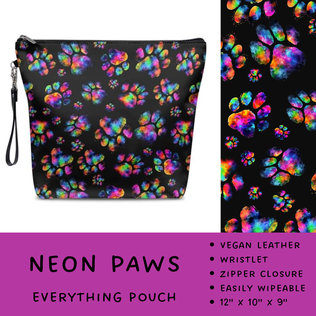 Batch #246 - The Everything Pouch - Closes 11/29 - ETA mid Jan - Neon Paws Everything Pouch