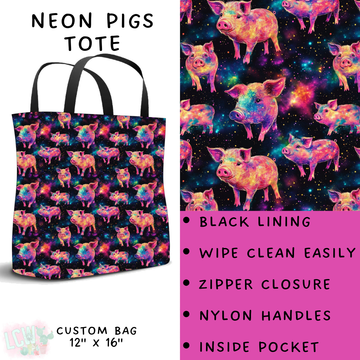 Batch #209 - Fun Run 5 - Closes 10/2 - ETA mid Nov - Neon Pigs Tote