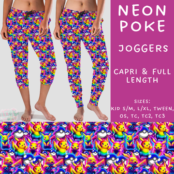 Batch #215 - Cool Characters 5 - Closes 10/11 - ETA late Nov - Neon Poke Full and Capri Length Joggers