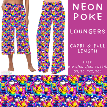 Batch #215 - Cool Characters 5 - Closes 10/11 - ETA late Nov - Neon Poke Capri and Full Length Loungers