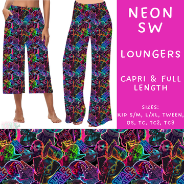 Batch #247 - Cool Characters 6 - Closes 12/2 - ETA late Jan - Neon SW Capri and Full Length Loungers