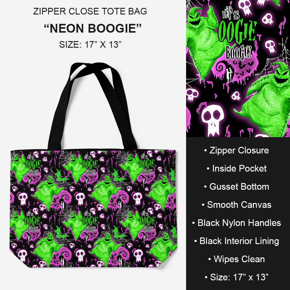 B195 - Preorder Neon Boogie Tote Bag (Closes 11/19. ETA: late Jan.)