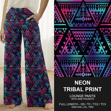 B269 - Preorder Neon Tribal Print Lounge Pants (Closes 12/28. ETA early March)