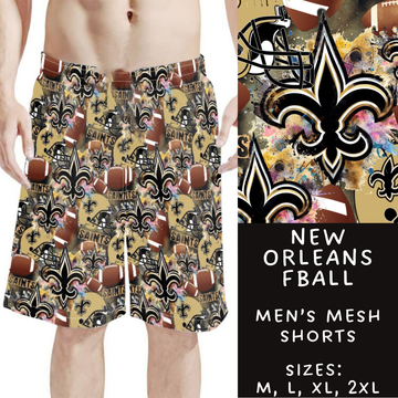 Batch #211 - Men's Shorts - Closes 10/7 - ETA mid/late Nov - New Orleans Fball Men's Shorts