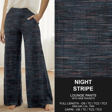 B309 - Preorder Night Stripe Lounge Pants (Closes 8/23. ETA: late Oct.)