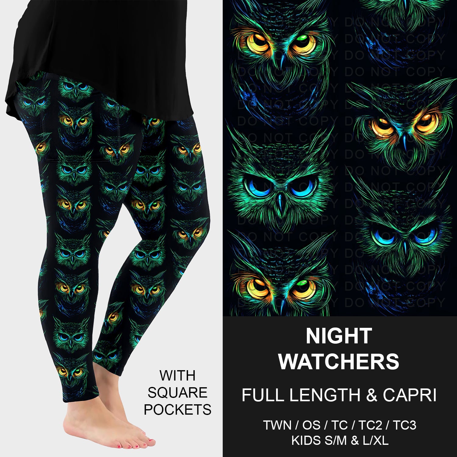 B269 - Preorder Night Watchers Leggings w/ Pockets (Closes 12/28. ETA: early March)
