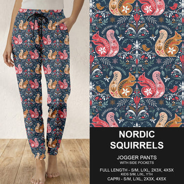 B317 - Preorder Nordic Squirrels Joggers (Closes 10/18. ETA: late Dec.)