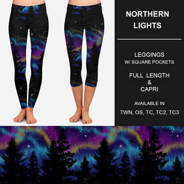RTS - Northern Lights Leggings w/ Pockets