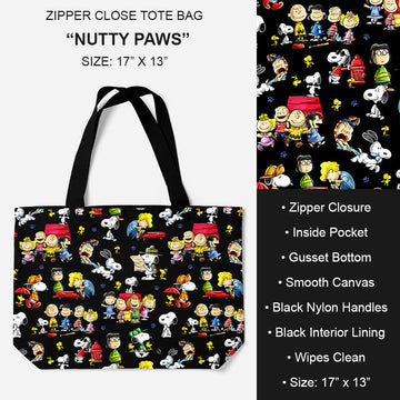 B195 - Preorder Nutty Paws Tote Bag (Closes 11/19. ETA: late Jan.)