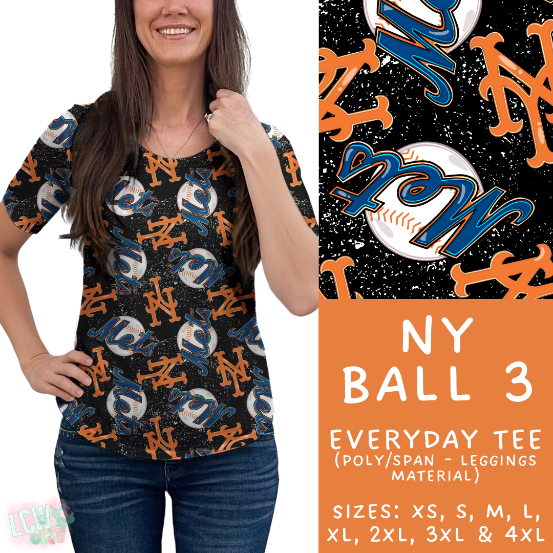 Batch #343 - Home Run Collection - Closes 5/22 - ETA mid July - NY Ball 3 Everyday Tee