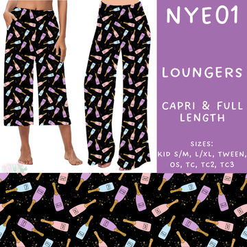 Batch #234 - New Year's Eve - Closes 11/8 - ETA mid Dec - NYE01 Capri and Full Length Loungers