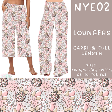 Batch #234 - New Year's Eve - Closes 11/8 - ETA mid Dec - NYE02 Capri and Full Length Loungers