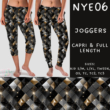 Batch #234 - New Year's Eve - Closes 11/8 - ETA mid Dec - NYE06 Full and Capri Length Joggers