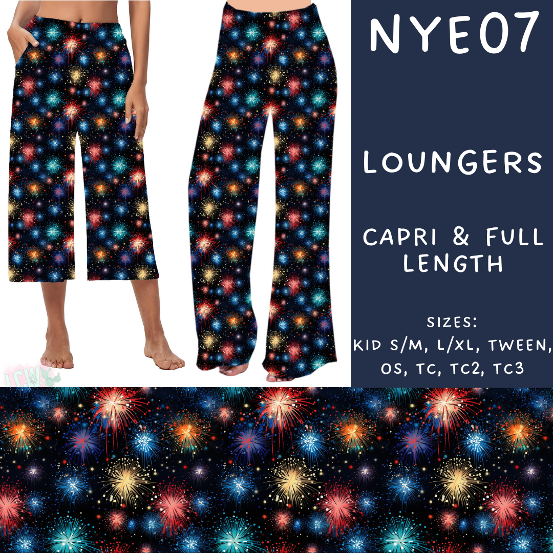 Batch #234 - New Year's Eve - Closes 11/8 - ETA mid Dec - NYE07 Capri and Full Length Loungers