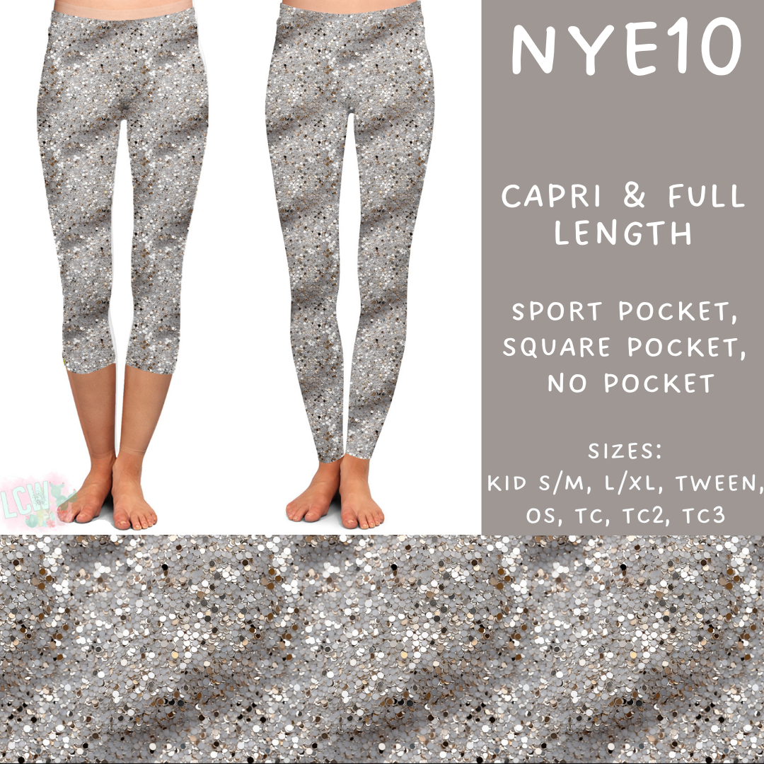 Batch #234 - New Year's Eve - Closes 11/8 - ETA mid Dec - NYE10 Full and Capri Length Leggings