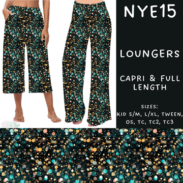 Batch #234 - New Year's Eve - Closes 11/8 - ETA mid Dec - NYE15 Capri and Full Length Loungers